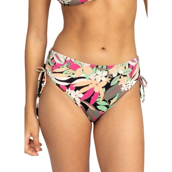 ROXY | Women’s Moody Tropical Beach Classic Moderate Side Tie Bottoms | M - Picture 1 of 7